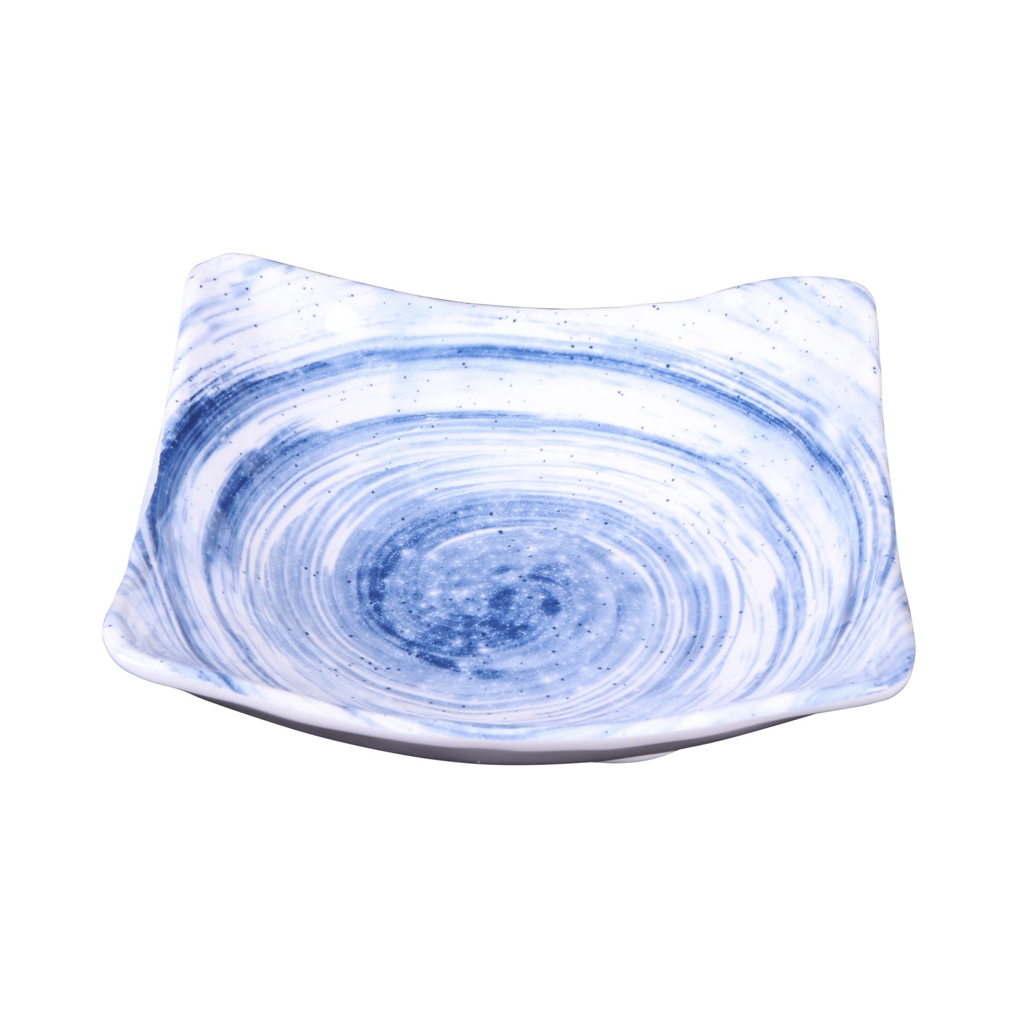 Melamine Square Bowl - Navy Design