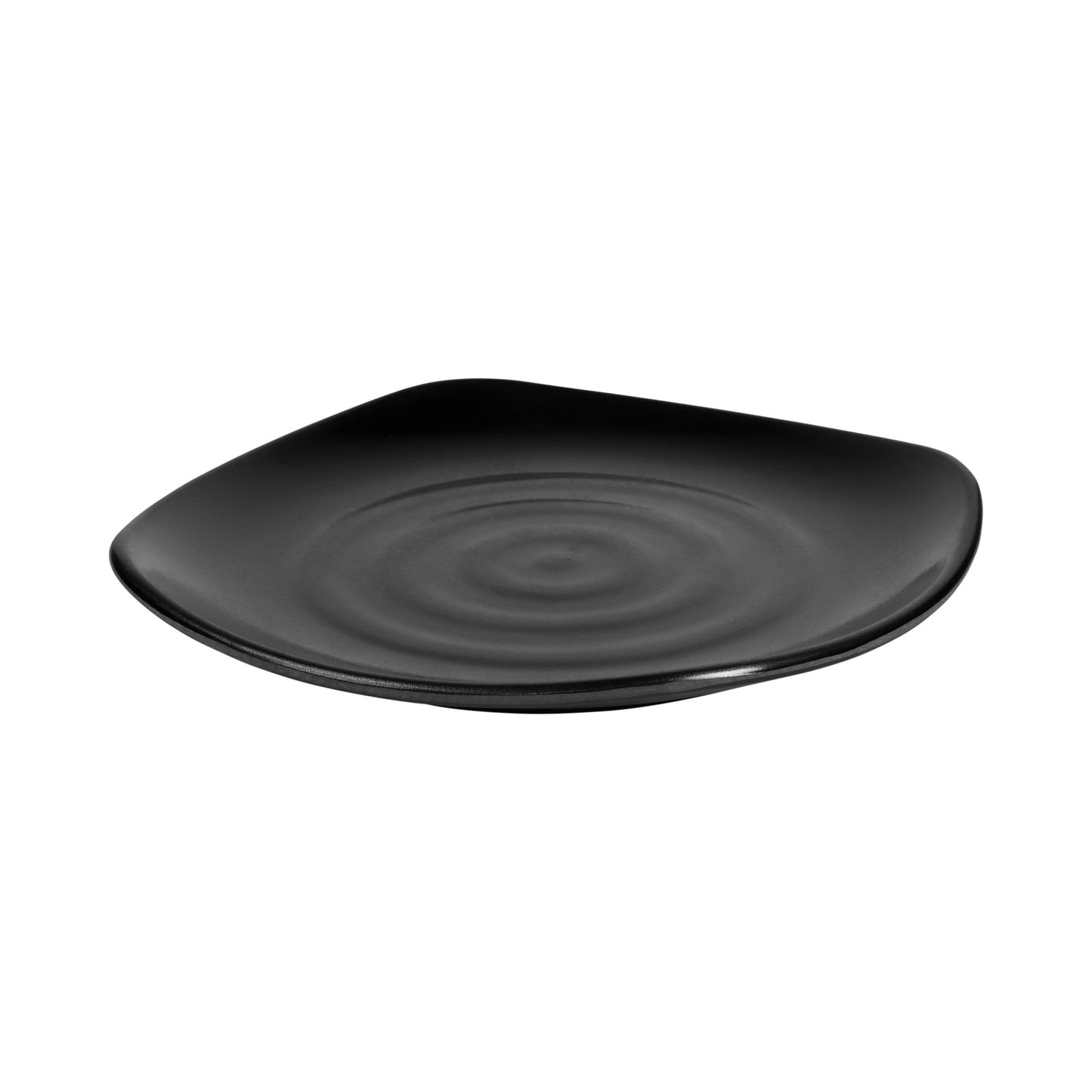 Melamine Square Plate - Black