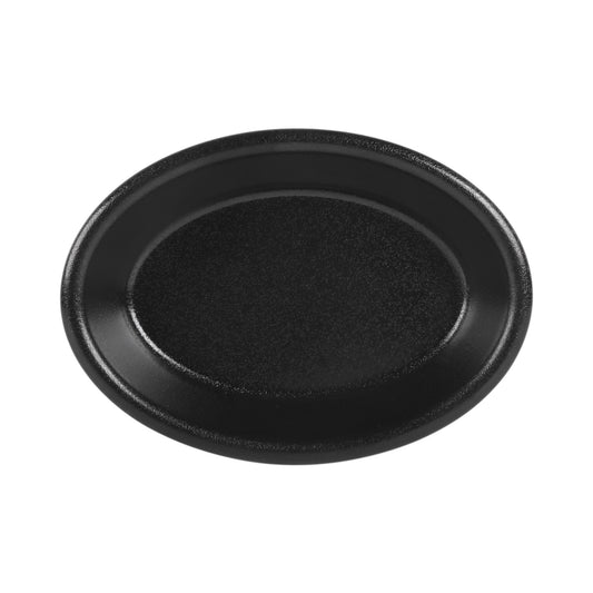 Melamine Oval Saucer - Black