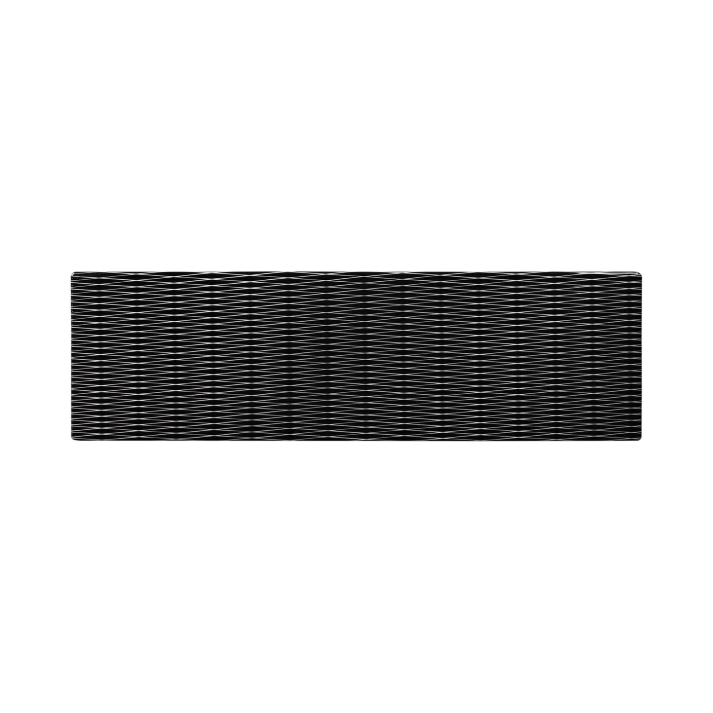 Melamine Rectangular Plate - White w/ Black Decal