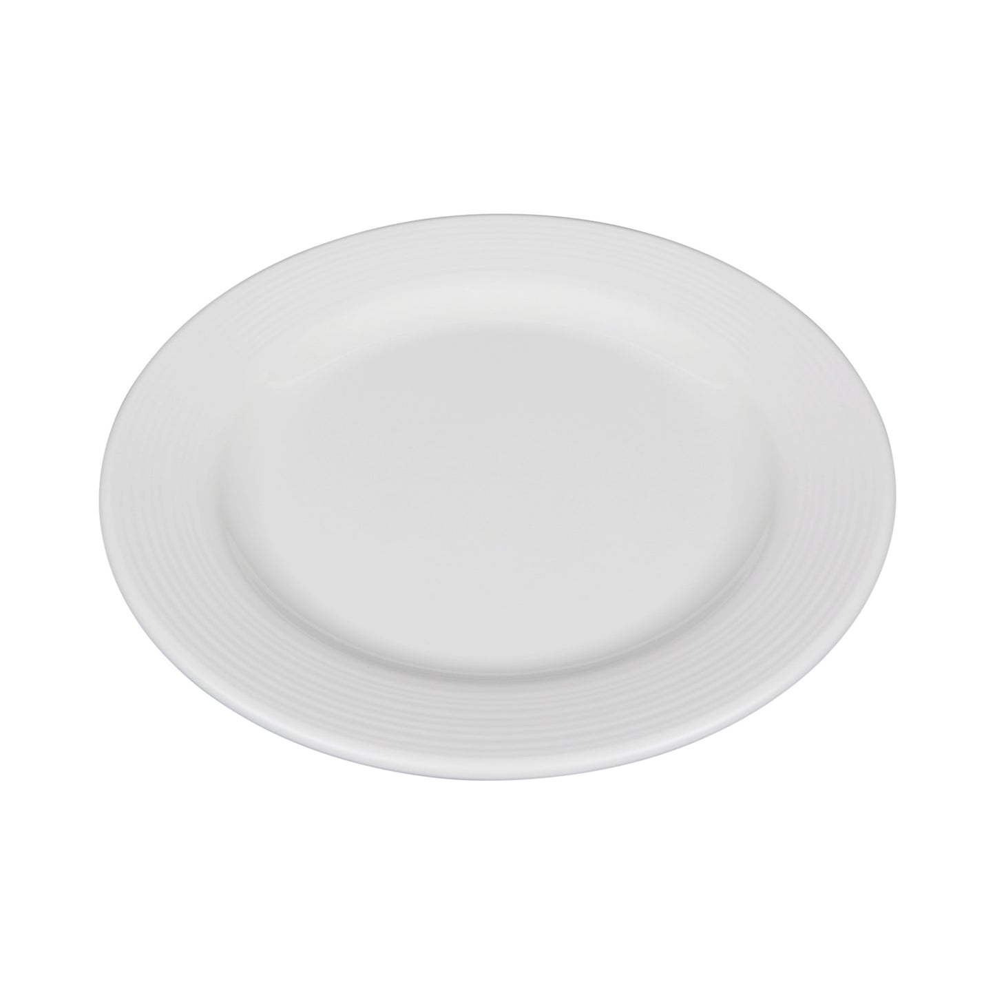 Melamine Round Plate - Cream Glaze