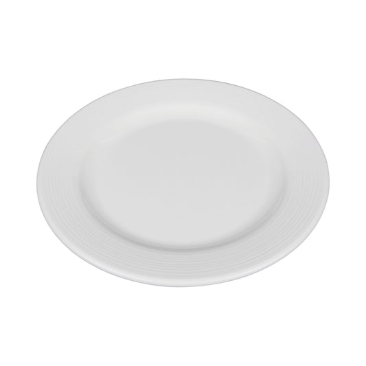 Melamine Round Plate - Cream Glaze