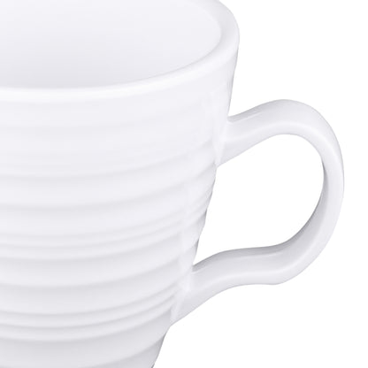 Melamine Swirl Mug - White