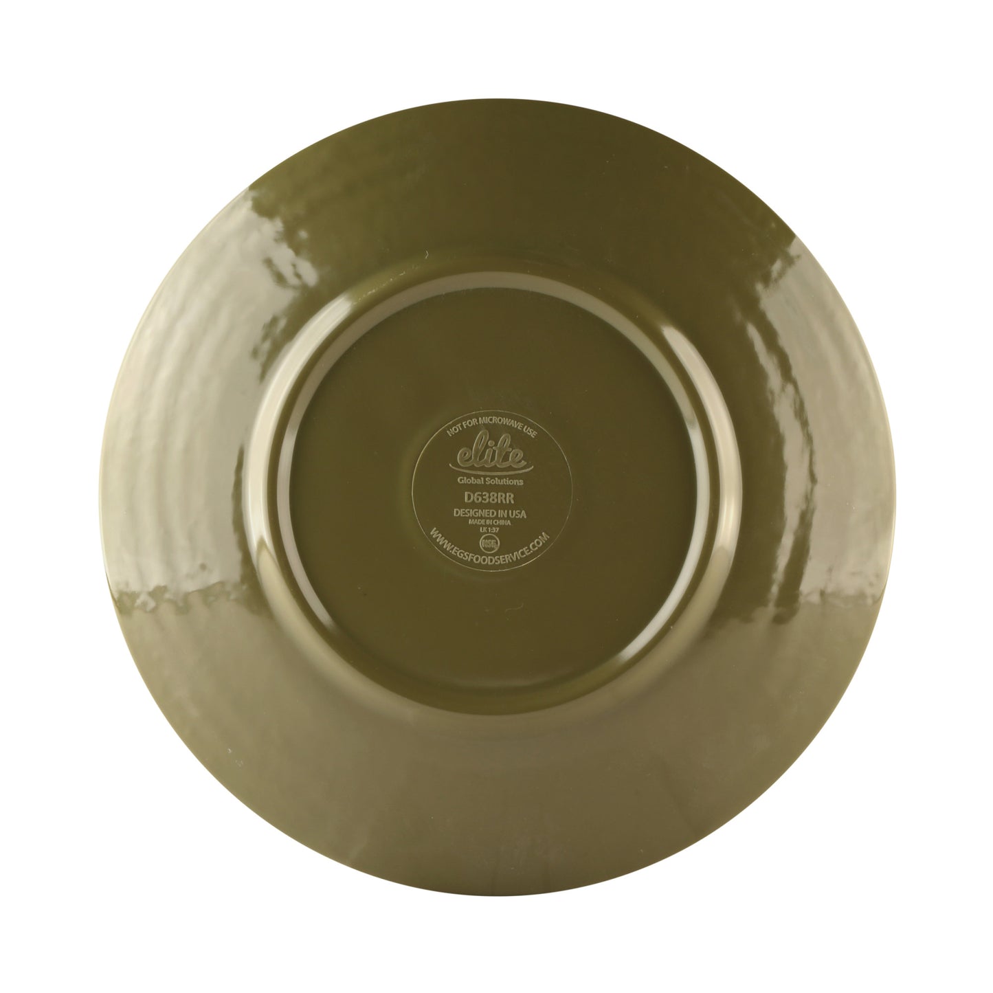 Melamine Round Pebble Plate - Lizard