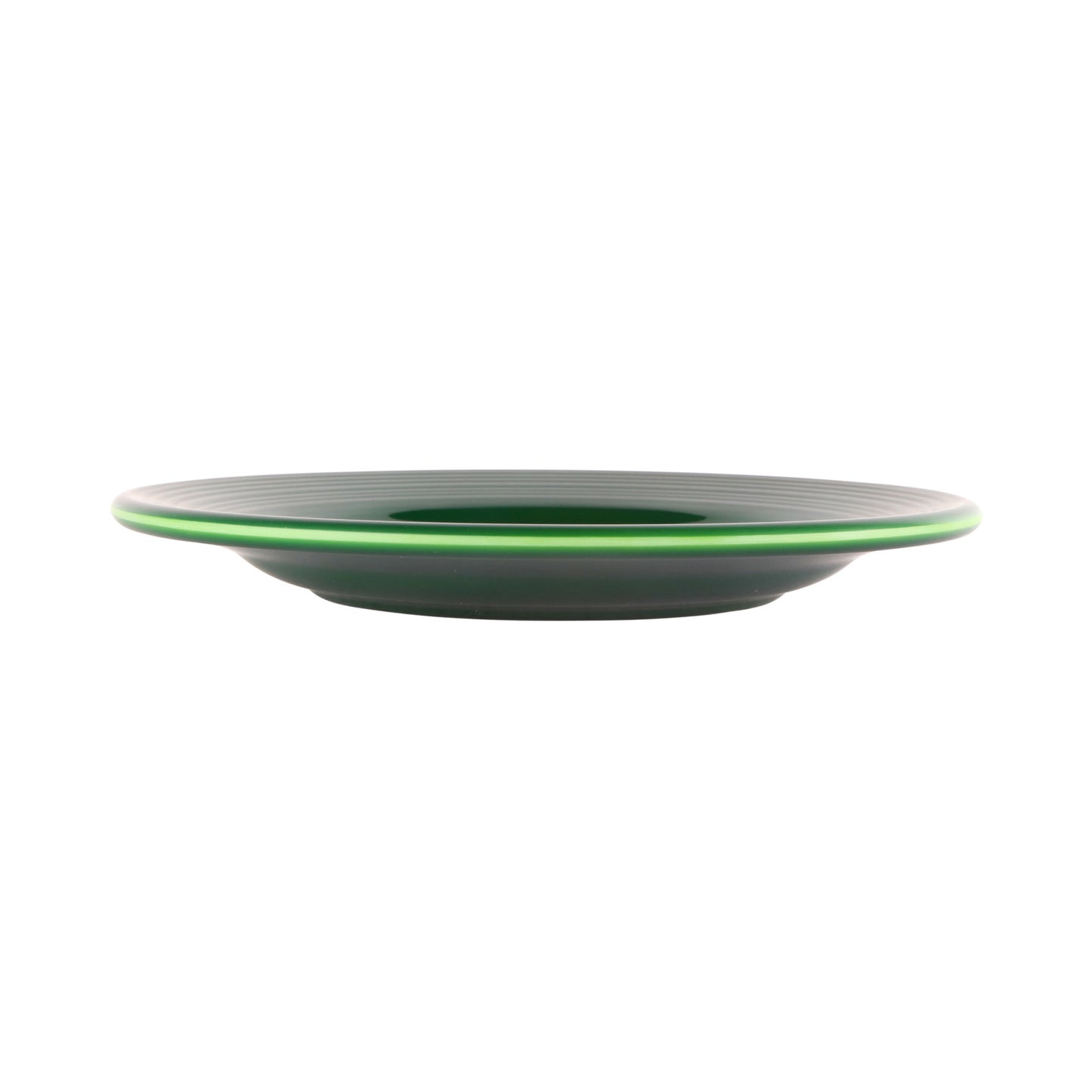 Melamine Round Plate - Green Glaze
