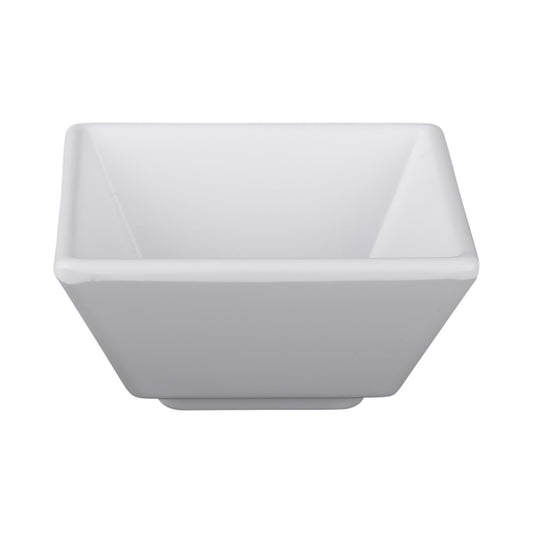 Melamine Square Ramekin - White