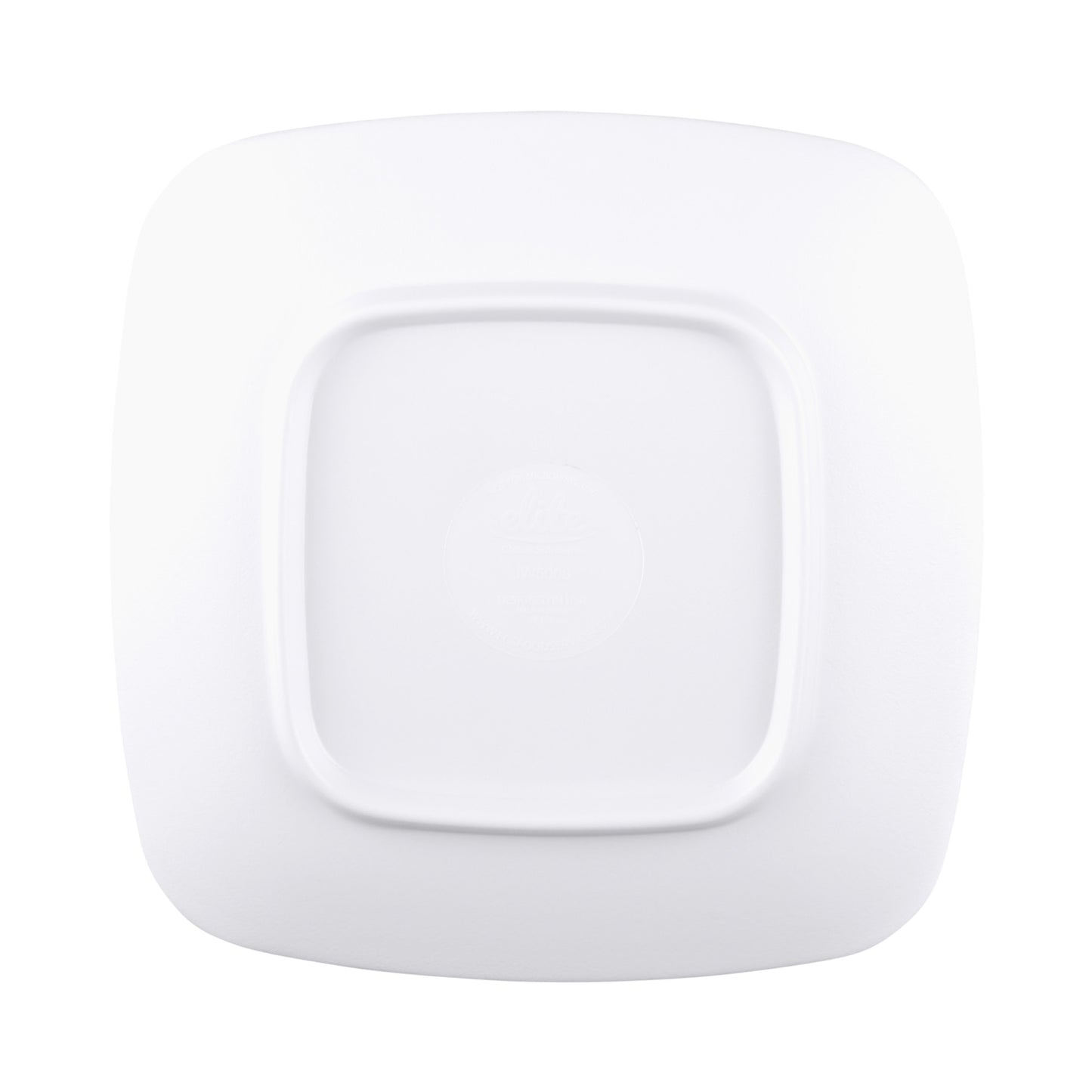 Melamine Square Plate - White