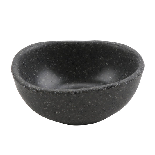 3oz infuse stone grey melamine ramekin, 3.5"L x 2.88"W x 1.5"H, GET, cheforward