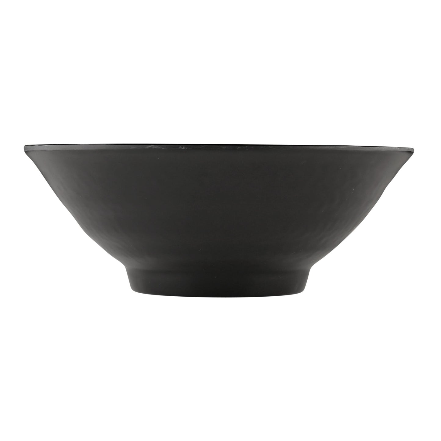 Melamine Bowl - Black Matte Finish Outside/Black Gloss Finish Inside