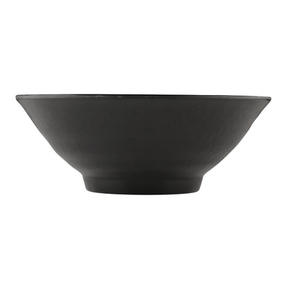 Melamine Bowl - Black Matte Finish Outside/Black Gloss Finish Inside