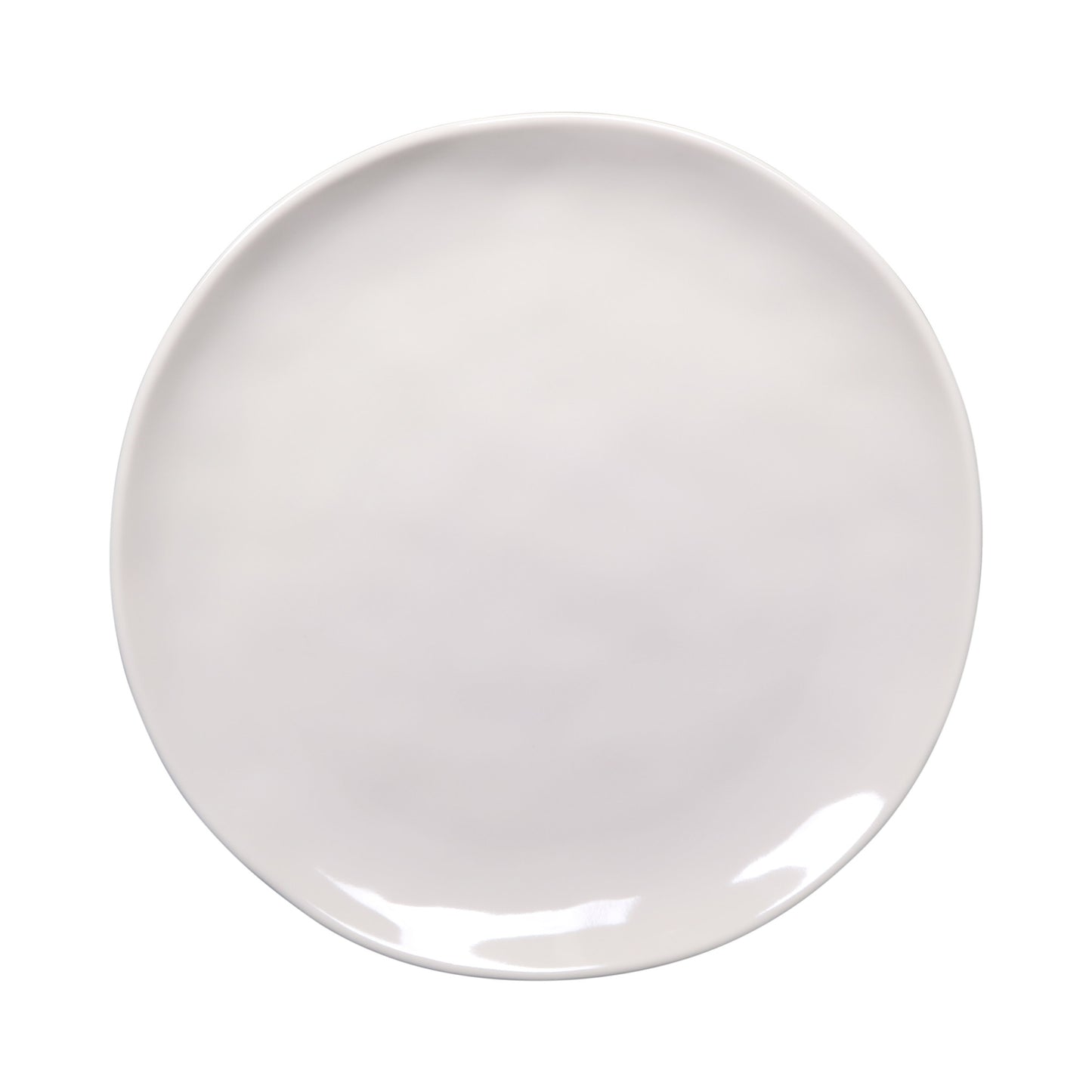 Melamine Round Plate - Cream Glaze