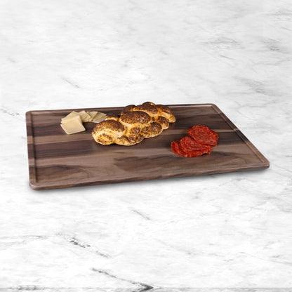 Melamine Rectangular Serving Board - Hickory Wood