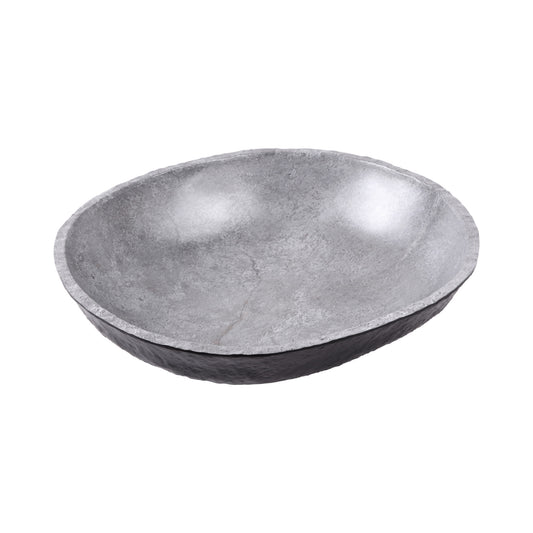 Melamine Oval Bowl - Coal
