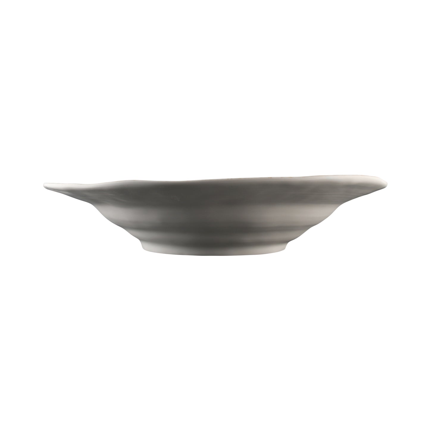 Melamine Irregular Round Serving Bowl - Off White Design