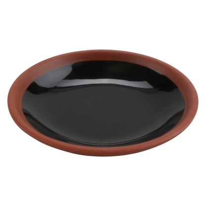 1 oz balance shiny black/matte terra cotta round melamine ramekin, 3.5"L x 3.5"W x 0.5"H, GET, cheforward