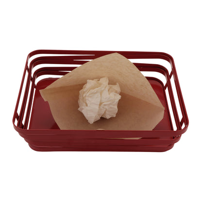 6" x 5.5" Food-Safe Double-Open Bag / Wire Cone Basket Liner / Deli Wrap, Brown, 2000 pieces./cs.