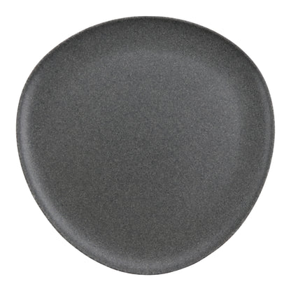 16.5" revive stone grey/black triangle melamine platter (extra extra large), 16.5"L x 16.5"W x .5"H, GET, cheforward