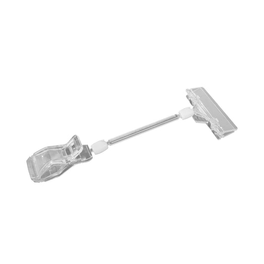 Polycarbonate Clip-on Spring Sign Holder - Clear Polycarbonate