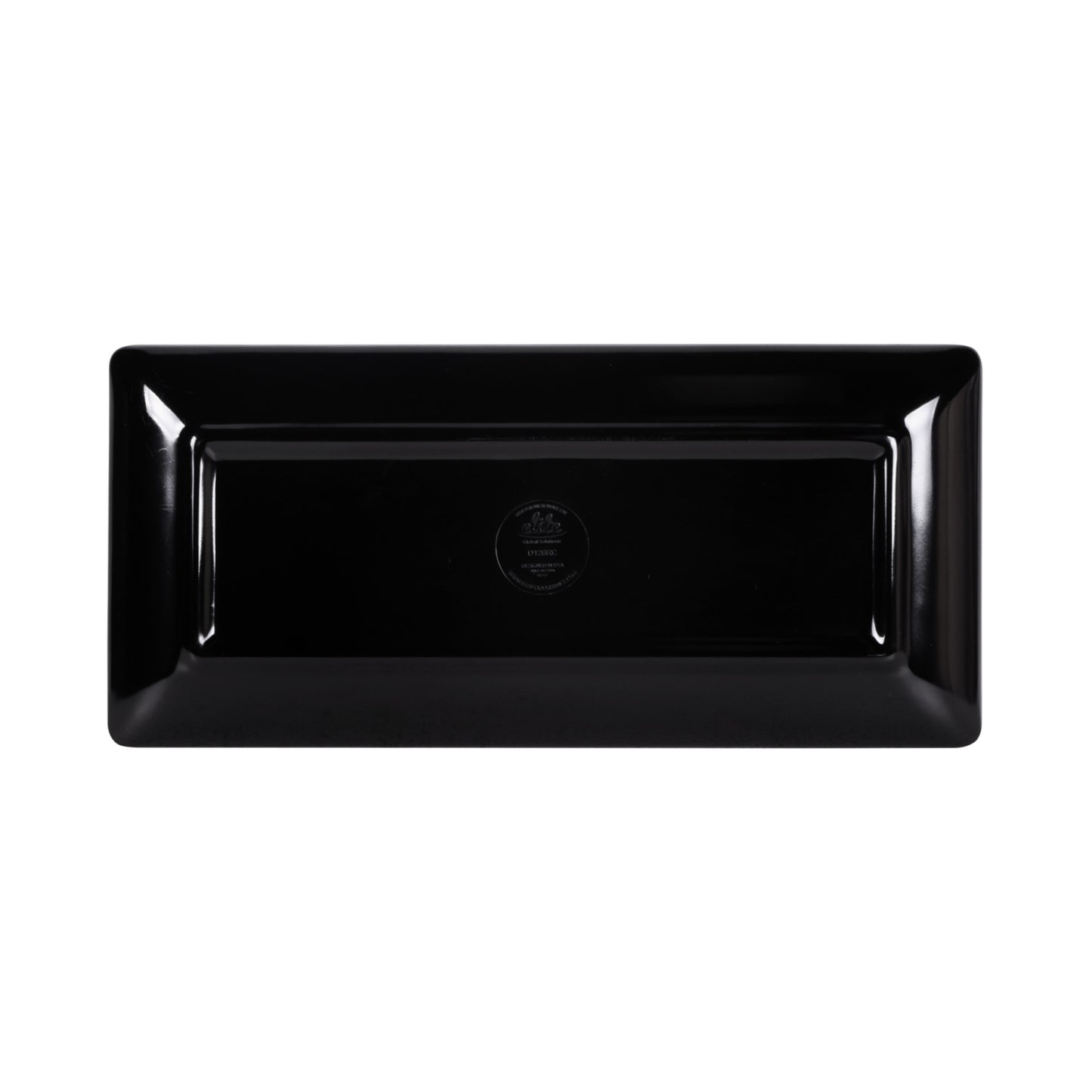 Melamine Rectangular Plate - Black