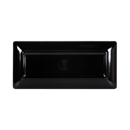 Melamine Rectangular Plate - Black