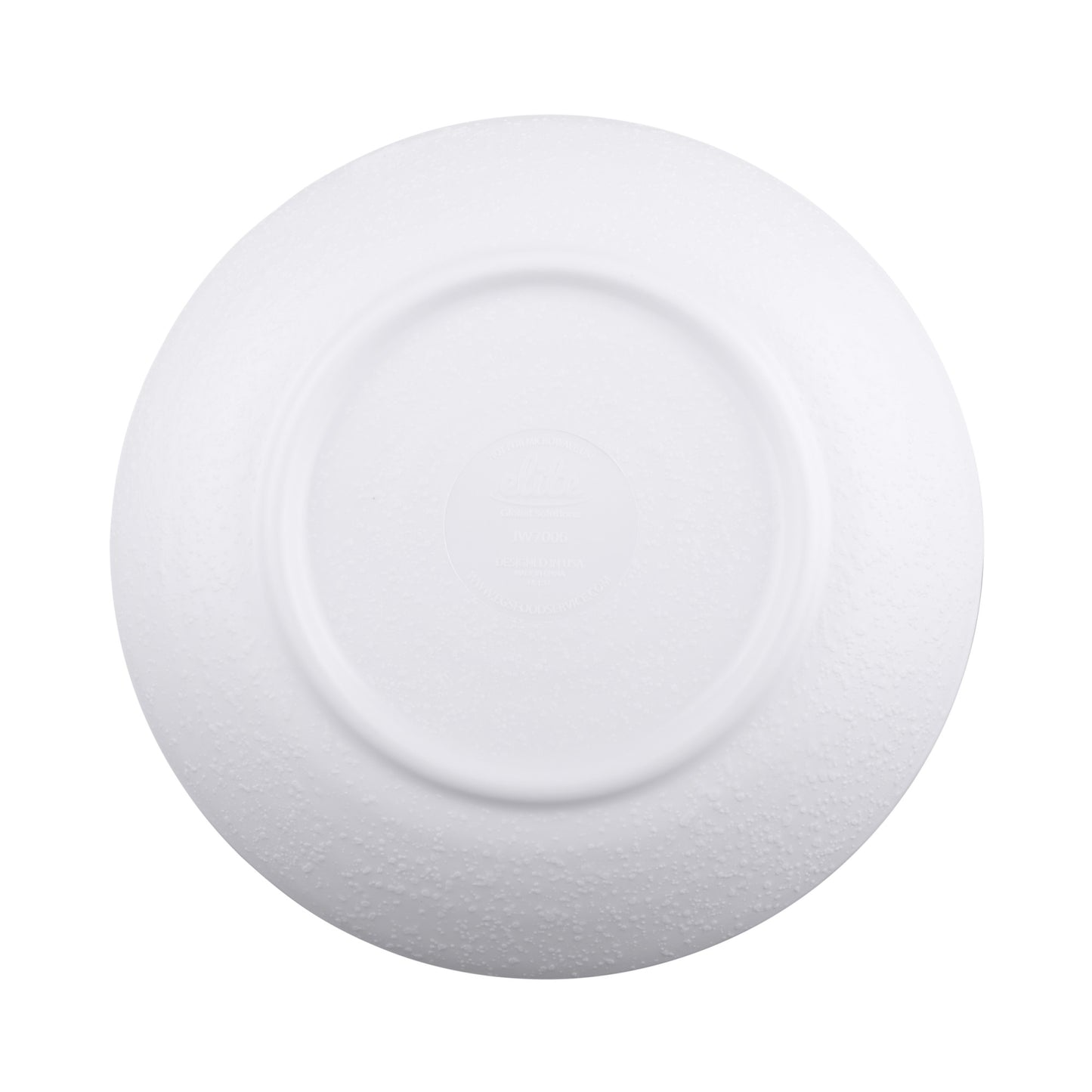 Melamine Round Plate - White