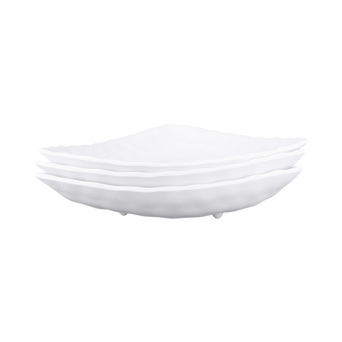 Melamine Triangular Platter - White