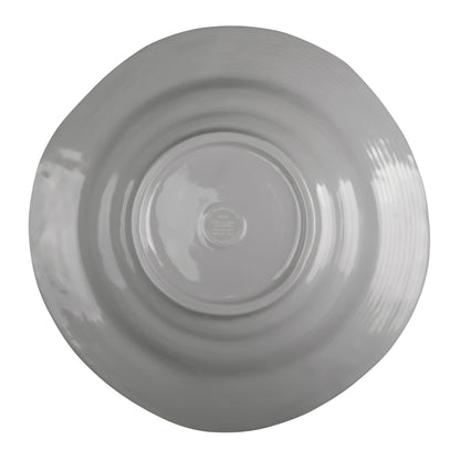 Melamine Irregular Round Serving Bowl - Gray