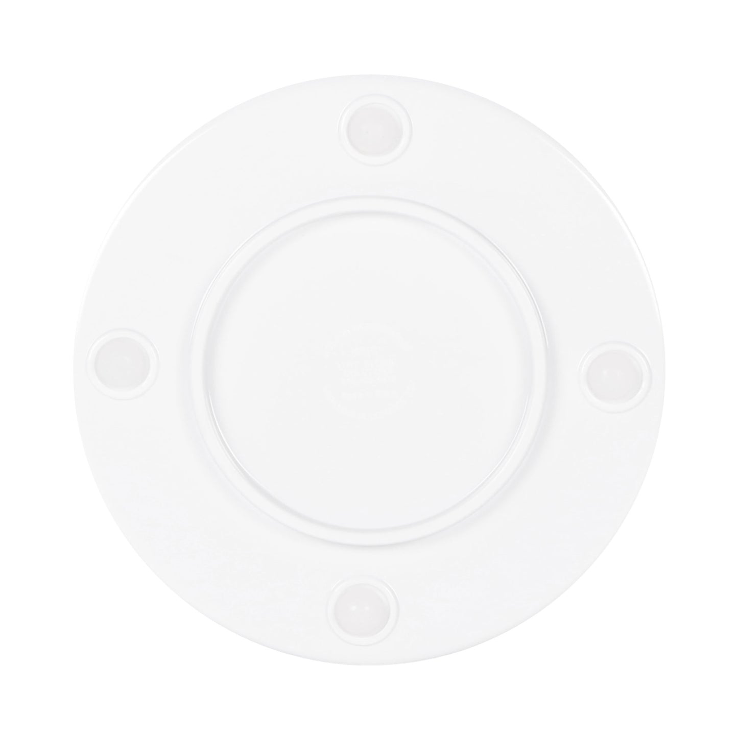 Melamine Round Flat Plate (Fits M5P Pedestal) - White