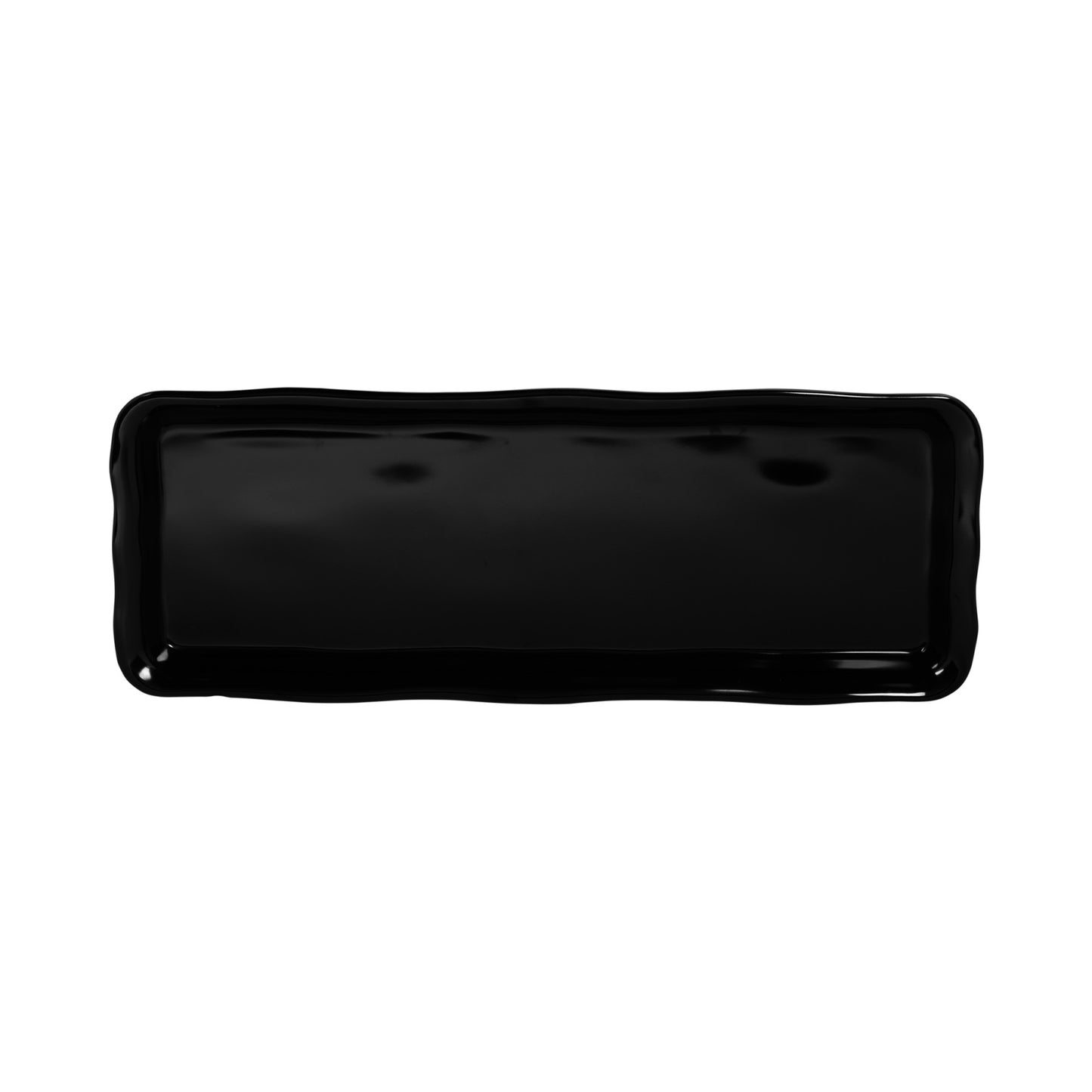 Melamine Rectangular Organic Tray - Black