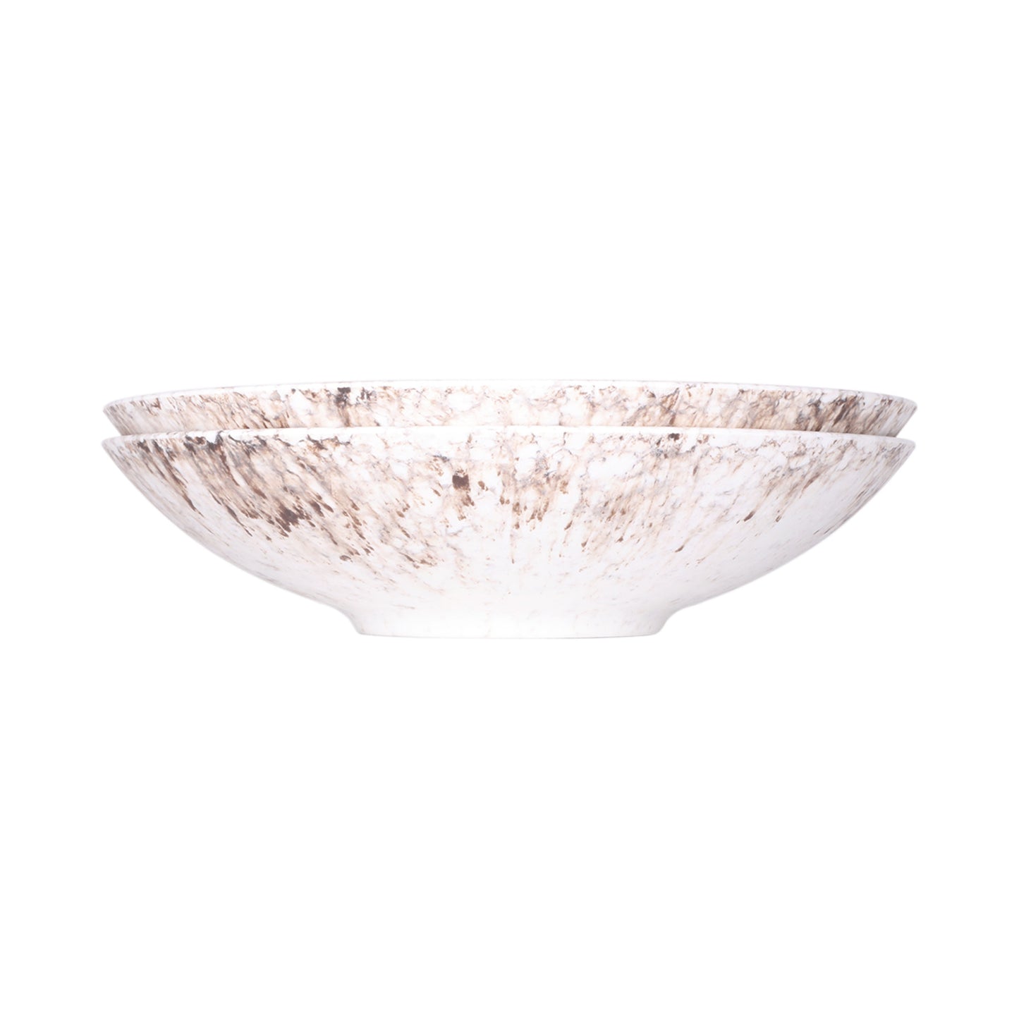 Melamine Round Bowl - Brown Marble