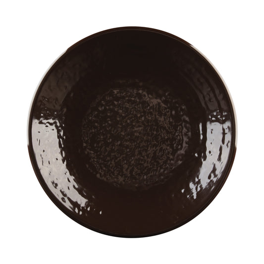 Melamine Round Pebble Plate - Aubergine