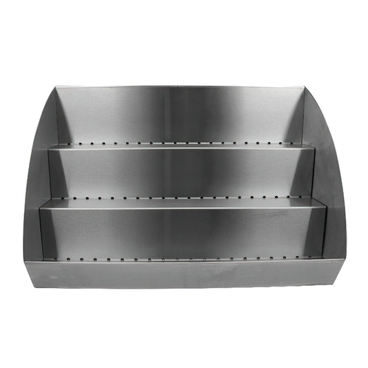 Strata Beverage Station Kit, includes: (1) 21-1/4" x 13" x  9-1/2" Stainless Steel Beverage Station Top, (1) 24-1/2" x 16-1/2" x 5-1/4" 18 gauge powder coated galvanized steel deck unit with protective case ST11602112, fits a standard hotel full size food