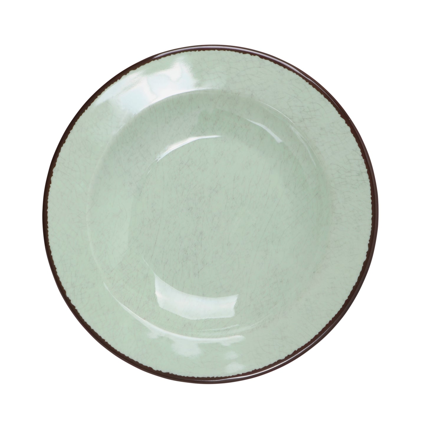 Melamine Round Crackle Pasta/Soup Bowl - Hemlock