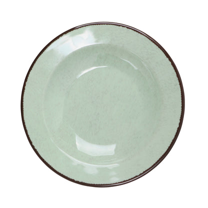 Melamine Round Crackle Pasta/Soup Bowl - Hemlock