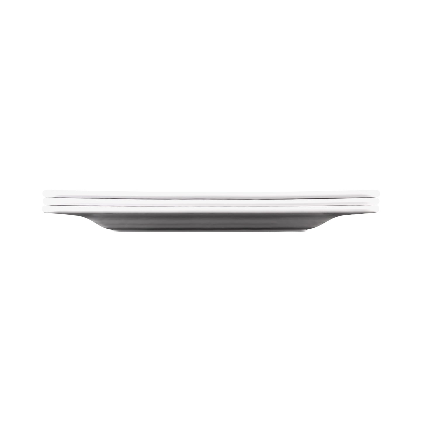 Melamine Rectangular Pebble Tray - White