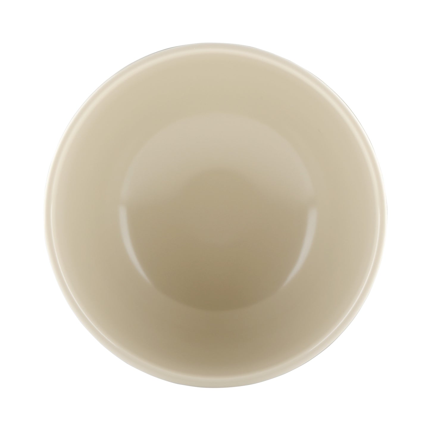 Melamine Round Two-Tone Bowl - Ebony Outside, Sand Inside