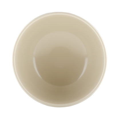 Melamine Round Two-Tone Bowl - Ebony Outside, Sand Inside
