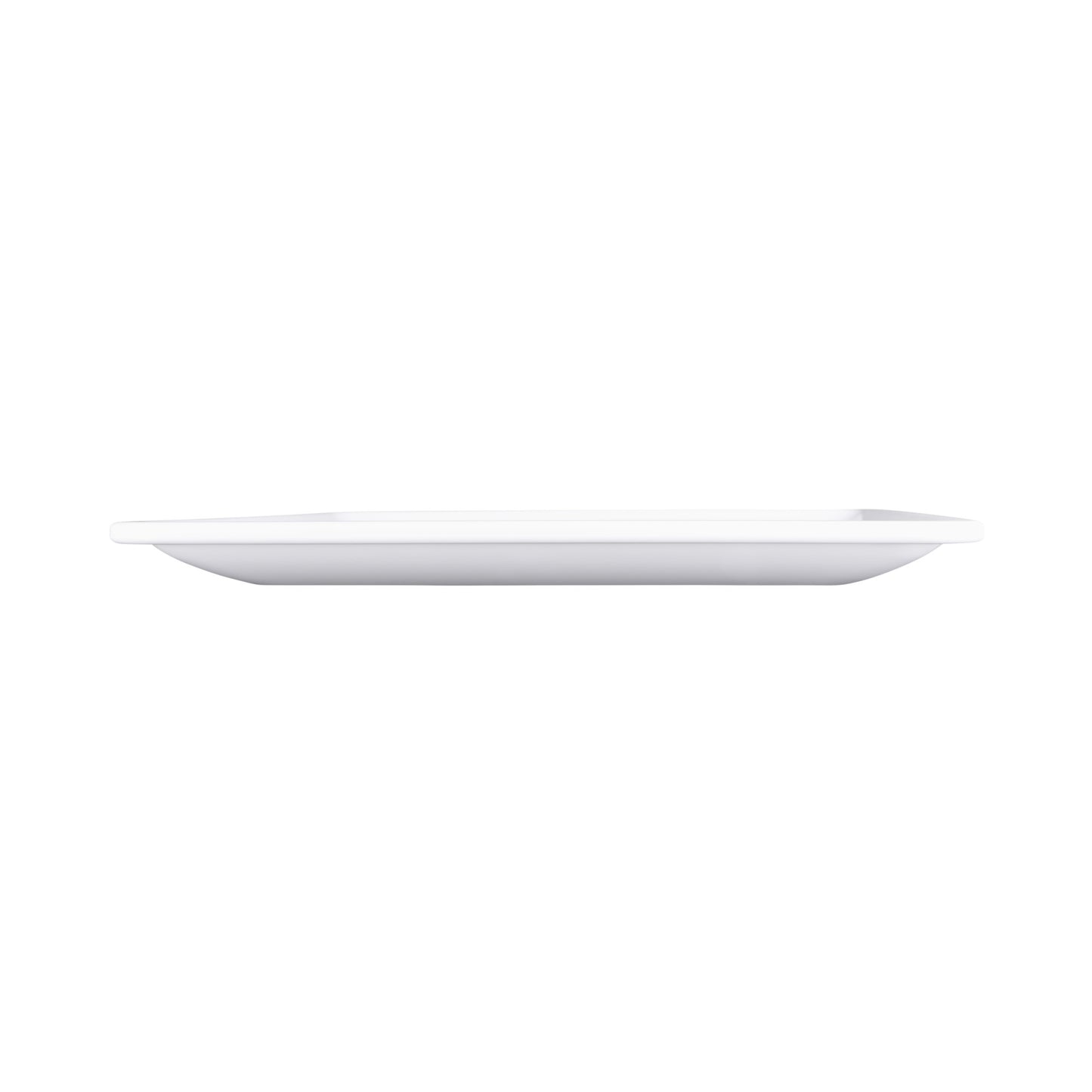 Melamine Square Coupe Platter - White