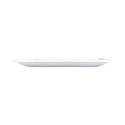 Melamine Square Coupe Platter - White