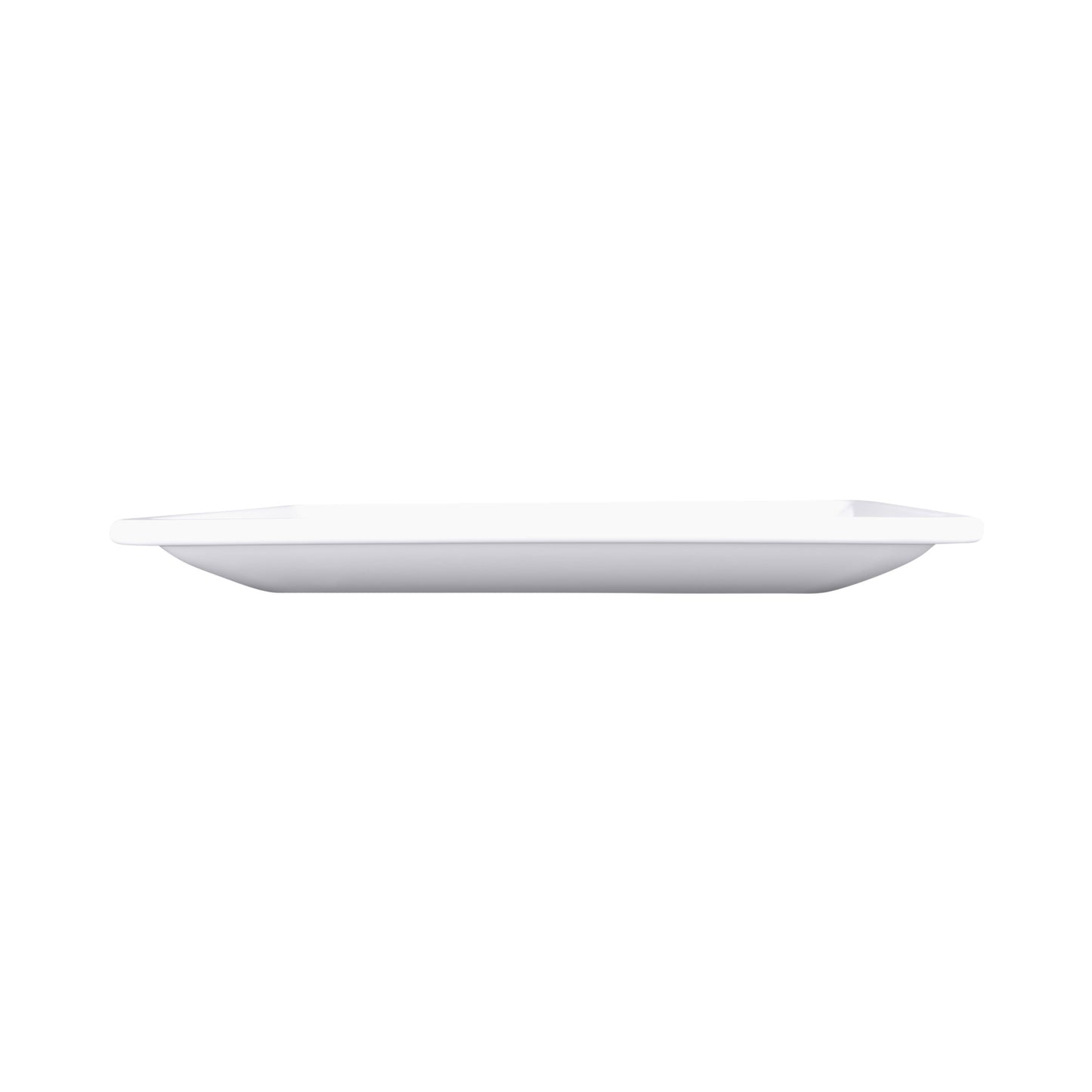 Melamine Square Coupe Platter - White