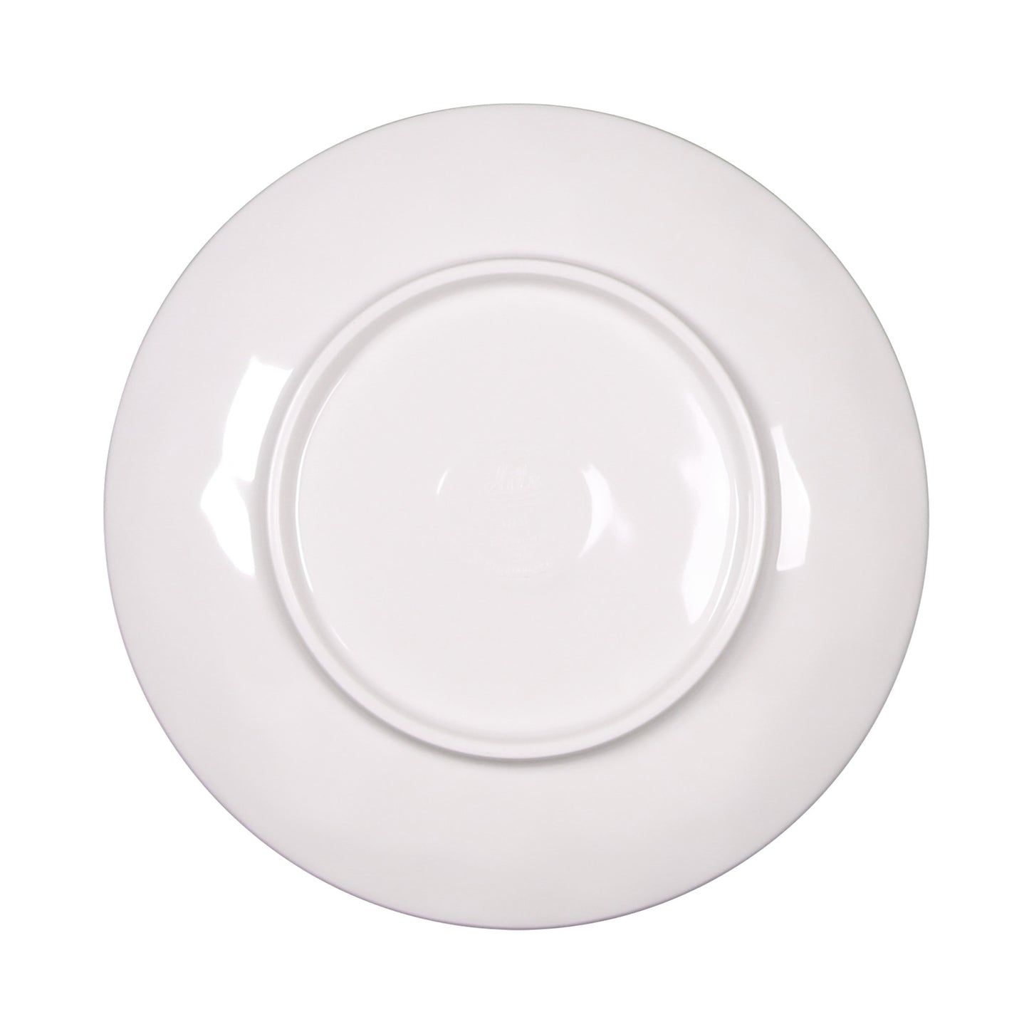 Melamine Round Plate - Taupe Design