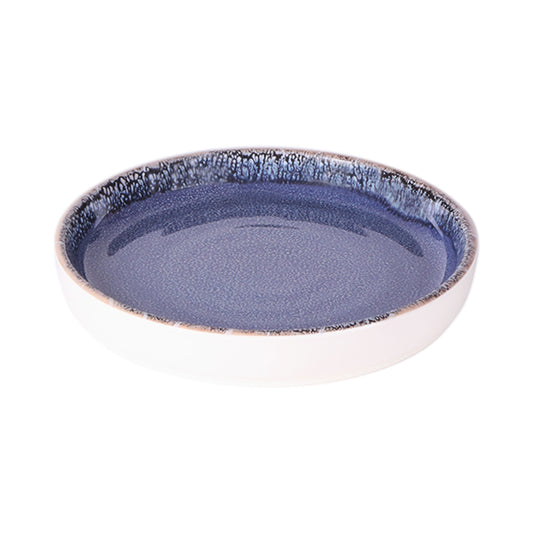 Melamine Round Plate - Indigo Blue