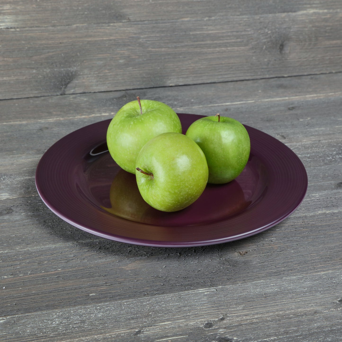 Melamine Round Plate - Purple Glaze