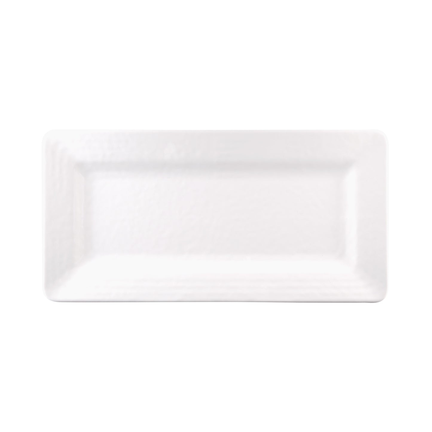 Melamine Rectangular Pebble Tray - White