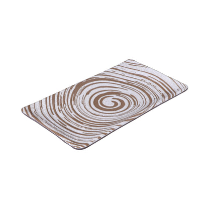Melamine Rectangular Plate - Stardust White