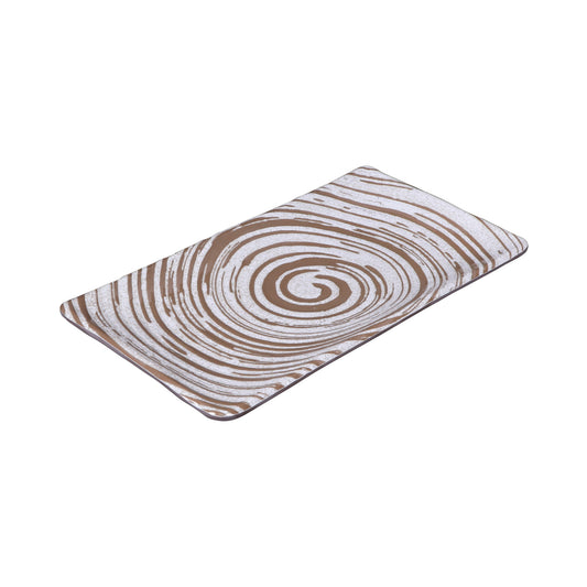 Melamine Rectangular Plate - Stardust White