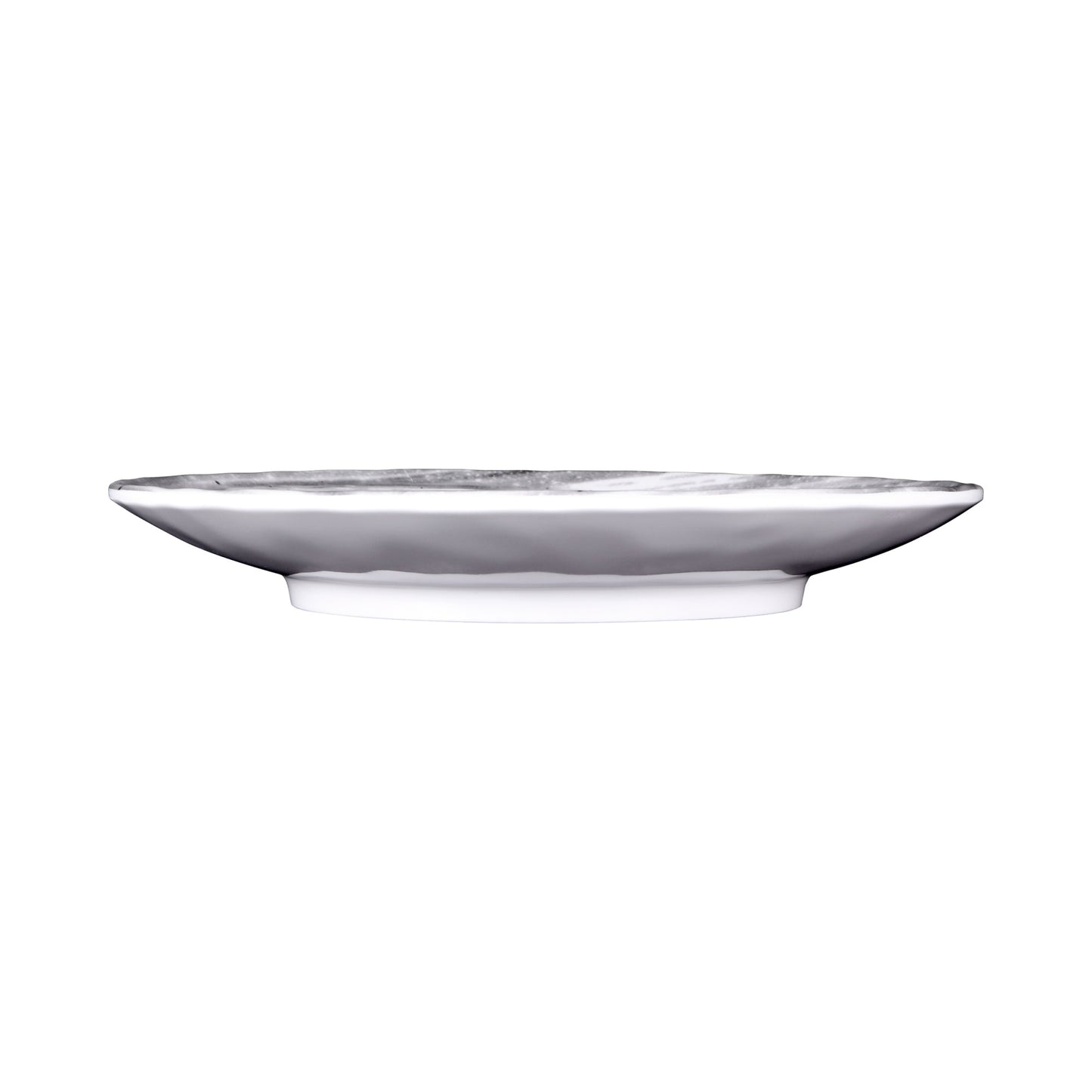 Melamine Round Plate - Black Design