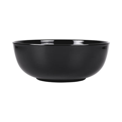 Melamine Medium Round Bowl - Black