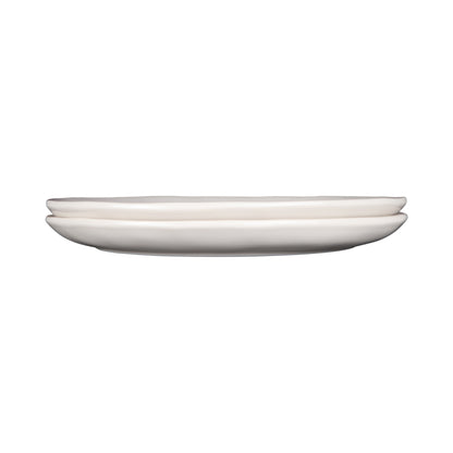 Melamine Round Plate - Cream Glaze