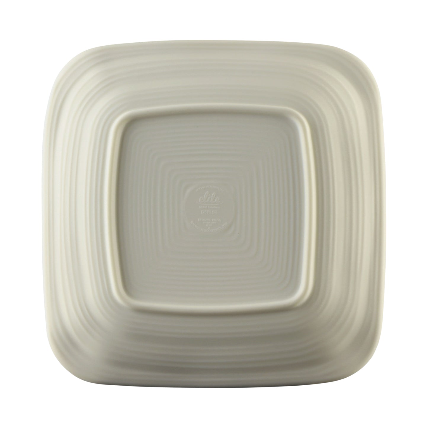 Melamine Irregular Square Plate - Off White Design